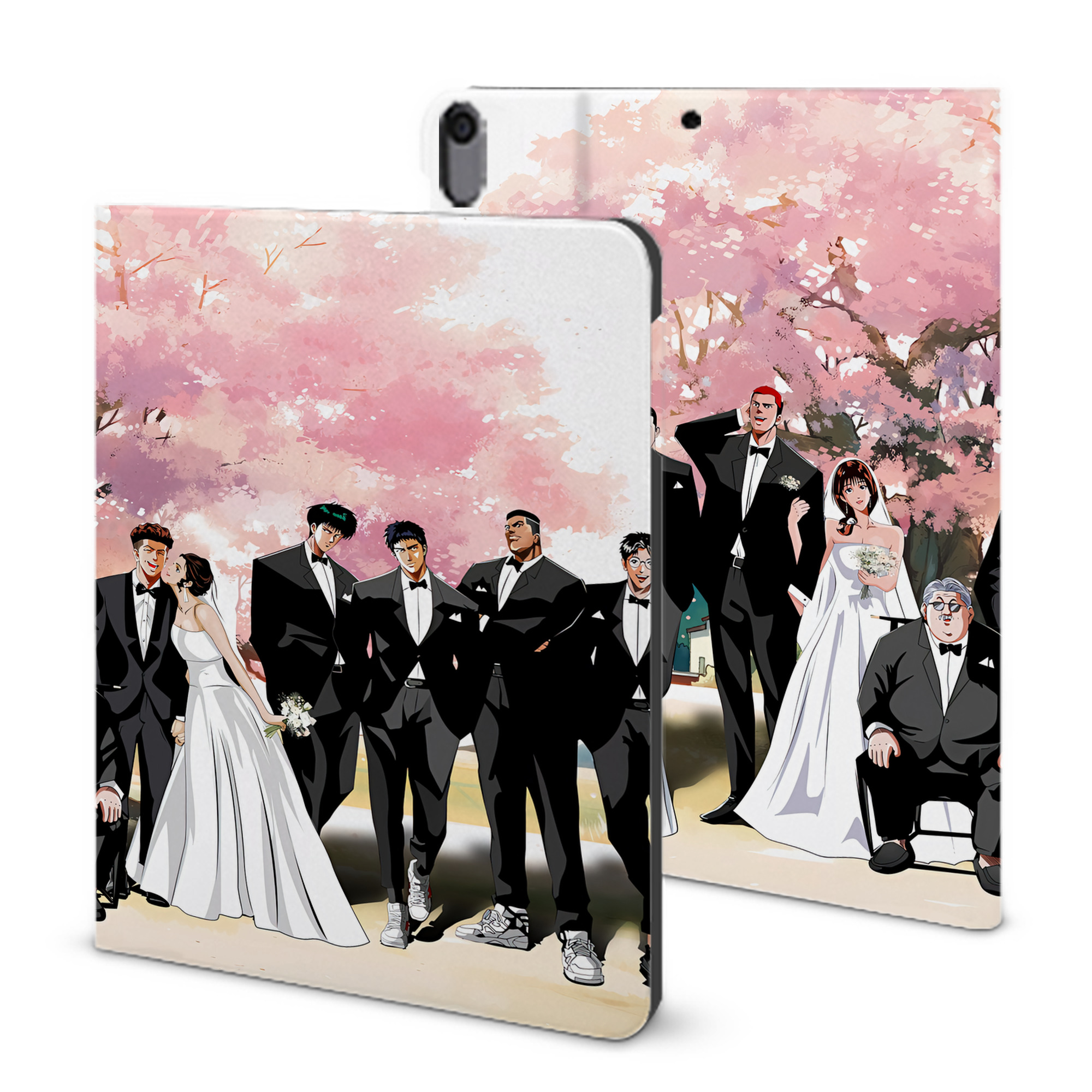 （画像用） SLAM DUNK／スラムダンク IPad ケース ブック型 PUレザー TPU 耐衝撃 軽量 薄型 ペン収納なし 全面保護 IPad 各モデル対応